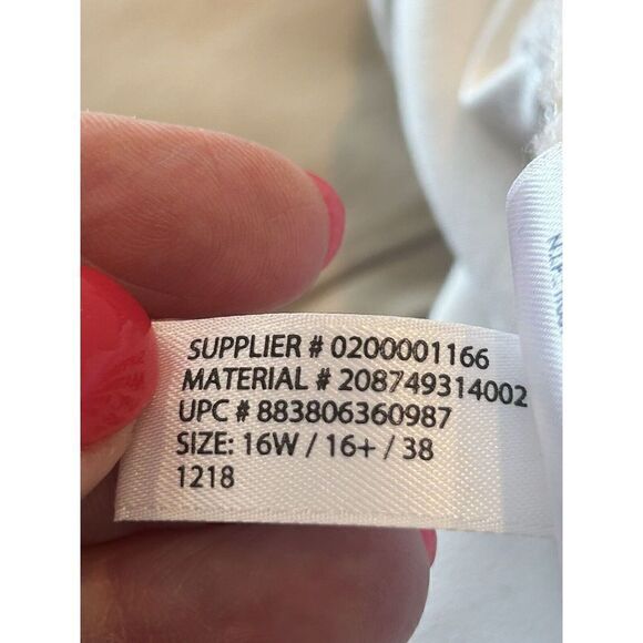 Chaps White Capris Pants Slimming Fit 16W - Picture 4 of 7